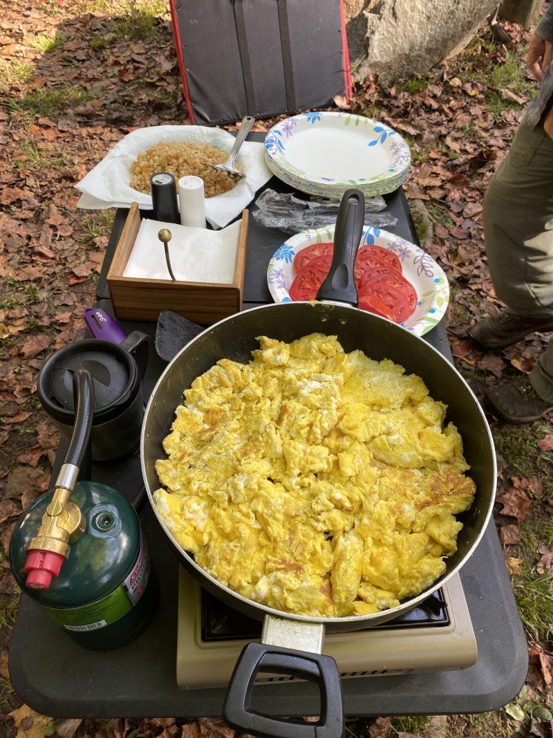 f2021-10-11_TN,Copperhill,CherokeeNationalForest,Breakfast-scrambled-eggs