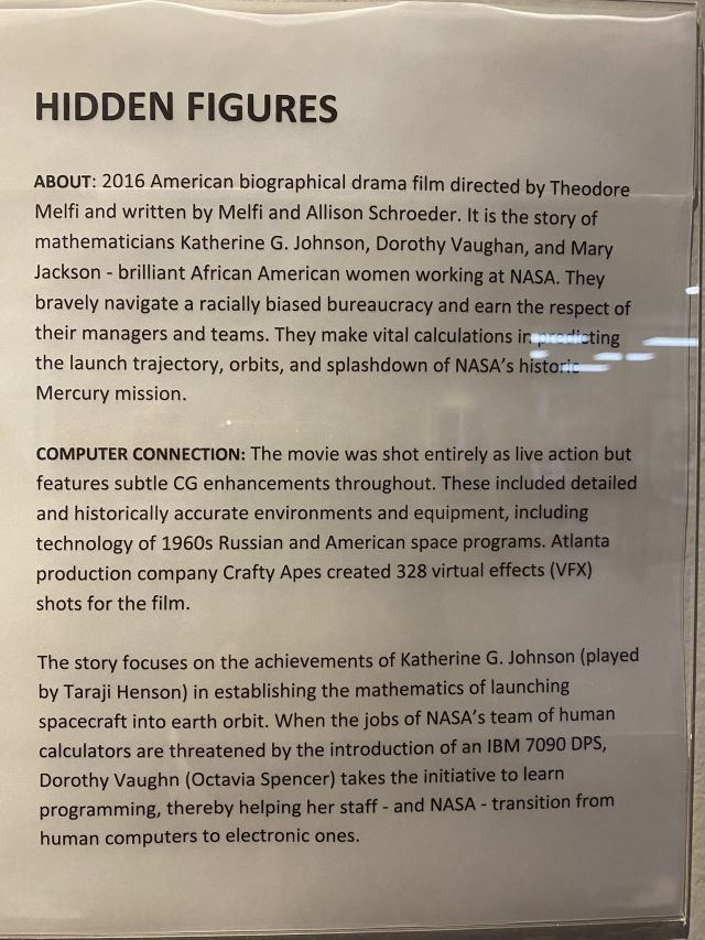 ----ComputerMuseum-HiddenFigures(MovieInformation)-----