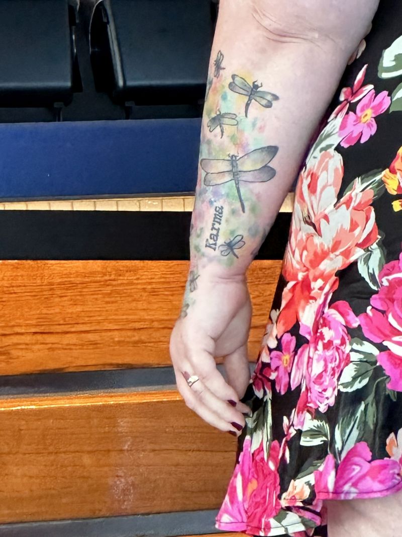 tattoo(Woman-LeftArm_Dragonflies)