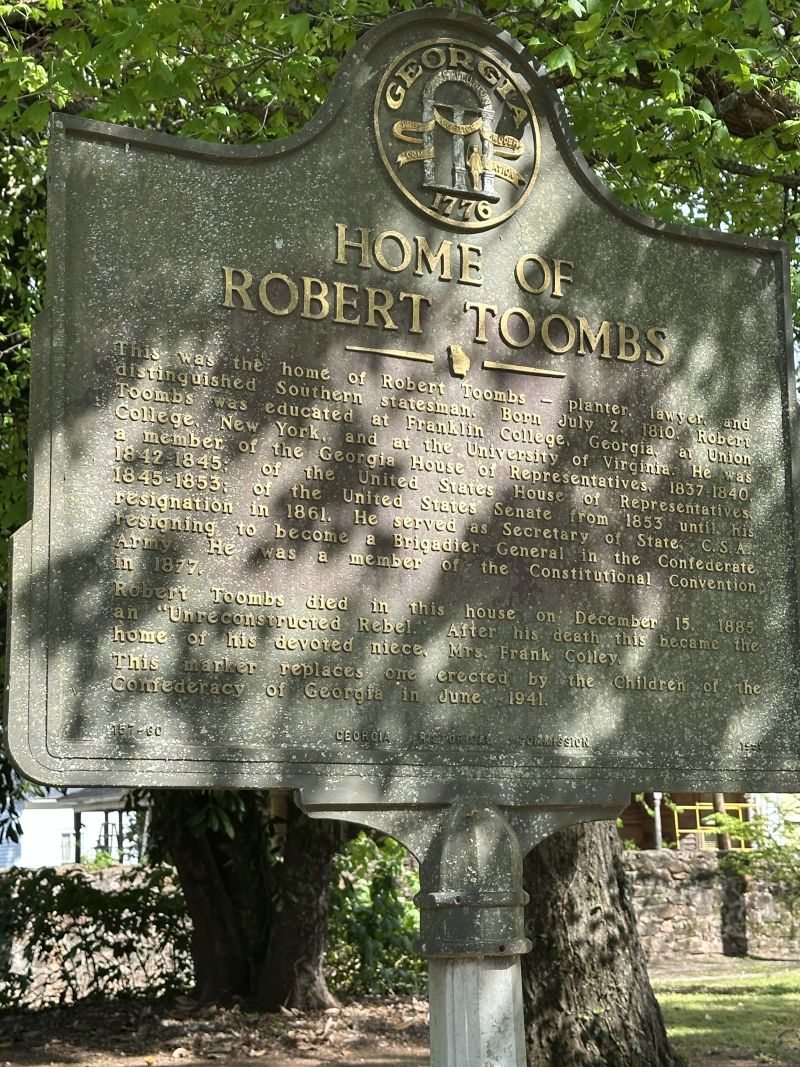 q2025-04-05_GAWashington_BusTrip_CivilWarRoundtable-ToombsHouse_Marker